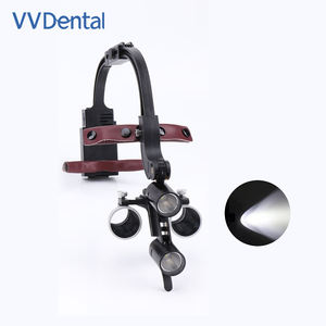 Set lengkap 2.5x/3.5x lampu depan gigi untuk dokter gigi dengan 5W lampu depan LED lampu pembesar medis lampu depan bedah nirkabel dengan 2 buah baterai - Product Image 3