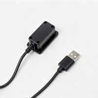 Câble d'extension noir en Y avec double connecteur USB-A et USB-C mâle vers femelle, personnalisé en usine pour connexion électronique de sac à dos