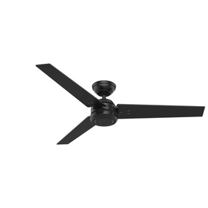 Gesheng Retro Indoor 52-Inch Black High-Speed DC <b>Ceiling</b> Fan with 5 Metal Blades, Ventilation Function and <b>Remote</b> <b>Control</b> - Product Image 1