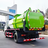 Camion de collecte de déchets alimentaires Dongfeng 4x2 de 10 m³ avec cuisine intégrée, chargement latéral, camion de traitement des déchets alimentaires à bas prix