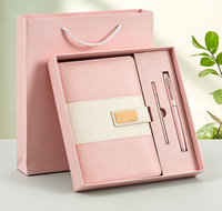 Cuaderno A5 con Bolígrafo, Caja de Regalo, Logotipo Personalizado con Estampado en Caliente, Set de Regalo de Oficina para Eventos Empresariales