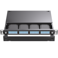 Châssis ODF modulaire 2U 19 pouces coulissant pour panneau de brassage de fibres MPO 144 ports LC Duplex, certifié REACH SVHC pour centre de données