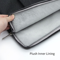 Lot de 2 pochettes pour ordinateur portable en polyester imperméable avec fermeture éclair pour MacBook/Dell/HP - Sacoche de rangement OEM