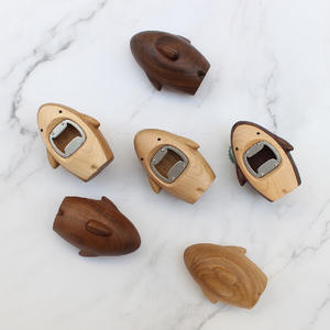 Abridor de Botellas de Cerveza de Madera con Diseño de Tiburón, CXT310, Regalos de Lujo, Decoración, Abridores de Tapas de Cerveza de Nogal, Logotipo Personalizado, Venta al Por Mayor - Product Image 4