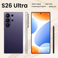 Teléfonos Móviles S26 Ultra Originales Desbloqueados, Pantallas OLED de 7.3 Pulgadas, 1 TB de Almacenamiento, 16 GB de RAM, Batería Grande de 8000 mAh, Teléfono Inteligente 5G