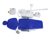 Équipement médical clinique, fauteuil dentaire Foshan en vente, fauteuil dentaire électrique rotatif en métal et plastique