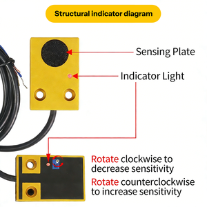 Sensor de Nivel Sin Contacto, Interruptor de Detección de Nivel de Agua de Montaje Externo, Sensor Capacitivo Cuadrado de Proximidad - Sin Contacto D - Product Image 2