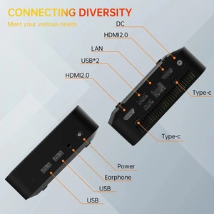 Mini PC de jeu Topton pas cher, I7 1185G7, Win11, ordinateur de bureau miniature, barebone, mini-ordinateur de poche, DDR4, NVMe, NUC, boîtier métallique, WiFi6 - Product Image 4