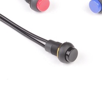TOOWEI Interrupteur à bouton-poussoir momentané IP67 12mm entièrement étanche avec fils