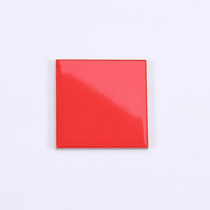 <span class=keywords><strong>Carrelage</strong></span> mural brillant de métro de l'école moderne, Design graphique de mur intérieur rouge <span class=keywords><strong>10x10</strong></span> 20x20cm carreaux émaillés - Product Image 1