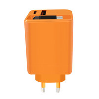 Cargador Rápido de 65W con Cable Retráctil, Enchufe Europeo, Cargador de Pared USB-C PD3.0 para Reloj Inteligente, Laptop, Tablet, Teléfono Móvil