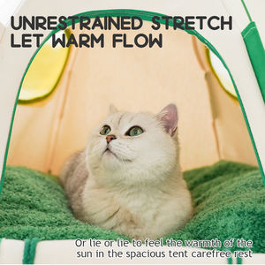 मेहराब डिजाइन छोटे कुत्तों या बिल्लियों के लिए पालतू पालतू पालतू जानवरों के लिए पोर्टेबल पालतू टेंट टेंट टेंट के बाहर सफेद कुत्ते या बिल्ली के घर - Product Image 5