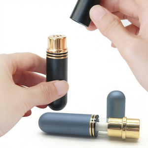 Tubo Inhalador Nasal de Aluminio para Aceites Esenciales y Perfumes, 10 Colores, 5ml, 7x54MM, con Mechas de Algodón - Product Image 1