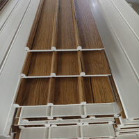 Panneau mural WPC pour l'intérieur des hôtels européens, imperméable, décoratif, revêtement mural en bois composite, revêtement mural commercial et domestique