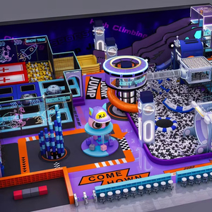 Équipement FEC intérieur personnalisé, thème néon cyberpunk, SLIDE WAY, trampoline en spirale, mur d'escalade, capsule MARS, SHOW TIME |   OEM&ODM - Product Image 1
