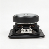 Haut-parleur large bande de 2,75 pouces, 8 ohms, 10 W, unité de haut-parleur audio carrée avec cône en PP transparent et connecteur de phase en forme de balle pour l'audio domestique