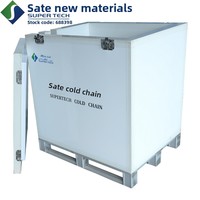 Cool 462L VIP Congélateur Commercial Personnalisé à Glace Sèche, Réfrigération Passive, Conteneur Palettisé pour Chariot Élévateur, Qualité Alimentaire PU
