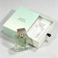 Boîte à tiroir rigide de conception personnalisée, boîte-cadeau de luxe en carton rigide pour flacon de parfum, soin de la peau, sérum en verre, avec fermeture à tiroir et insert en EVA