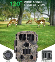 Nouvelle caméra de chasse sans fil 4K à détection de mouvement pour la faune en extérieur, contrôle par application, connexion Wi-Fi, visualisation en direct