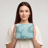 Organisateur de cosmétiques en tissu Tyvek à fleurs d'hibiscus pour femmes, pochette à fermeture éclair en papier DuPont, trousse de toilette imperméable pour les voyages