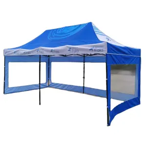 Tuoye 방수 및 내화 인쇄 팝업 3x3 10x10 전망대 야외 캐노피 무역 전시회 이벤트 용 텐트