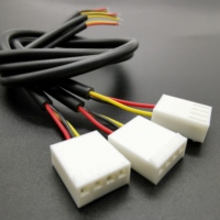 Kustom Molex 5501 KK 254 2510 Crimp 2/3/4Pin Terminal menghubungkan kawat Harness 1M untuk LED