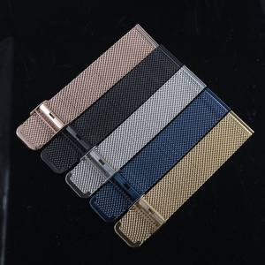 Sgancio rapido 0.8mm filo maglia Milanese cinturino per <span class=keywords><strong>HuaWei</strong></span> GT4 bracciale uomo acciaio inossidabile cinturino spesso orologio 18mm 20mm 22mm - Product Image 3