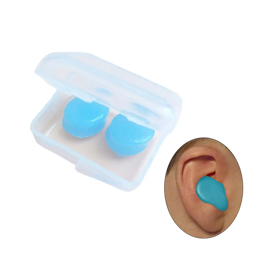 personal protective equipment reusable sports swimming waterproof quiet sleeping earplugs silicone ear plugs