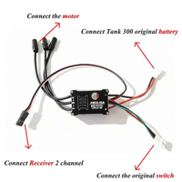 Kit de mise à niveau le plus récent pour char RC modèle MN300, moteur brushless Outrunner 2322 3500KV, ESC AM32 45A, coque métallique haute efficacité