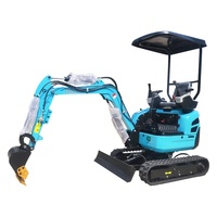 Prix de gros chinois pour mini-excavatrices de 1,3 tonne avec accessoires, moteur diesel de marque Kubota