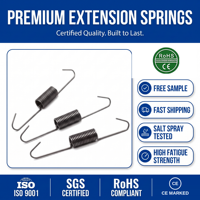 Ressorts d'extension hélicoïdaux en acier sur mesure pour meubles OEM/ODM, capacité de charge 10-40 lb, extrémités à crochet hélicoïdal gauche/droite