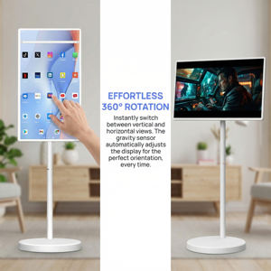 Televisor Portátil VETO LCD de 32 Pulgadas con Pantalla Táctil Inteligente Recargable, Batería de Larga Duración, Inalámbrico, Android, <span class=keywords><strong>Interactivo</strong></span>, con Animación de Texto - Product Image 1