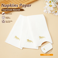 Serviettes en papier écologiques en pulpe de bambou jetables personnalisées en gros, douces pour la restauration et l'usage domestique