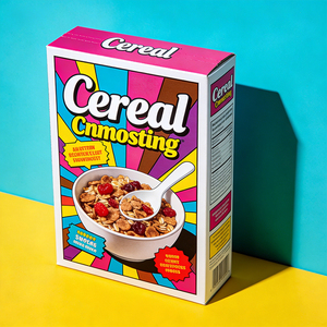 Individuell Bedruckte Zusammenklappbare Aufbewahrungsbox für Lebensmittelverpackungen Getreide-Einzelhandels-Kartonschachteln für Müsli im Großhandel - Product Image 2