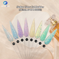 Gel de construction UV TPO Free Luminous Stellar Glow, gel de construction pour ongles avec paillettes étoiles, gel de construction pour ongles qui brille dans le noir, gel de construction solide pour ongles
