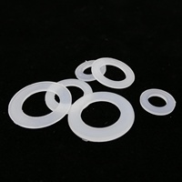 M 1.5 M2 M 2.5 M3 M4 M5 M6 M8 M10 M12 Thickness 1mm White Black Plane Spacer Flat Insulation Gasket Ring Plastic Nylon Washer