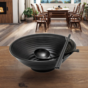Yange-cuenco de melamina <span class=keywords><strong>Ramen</strong></span> personalizado, para restaurante, negro, japonés, superventas, venta al por mayor - Product Image 4