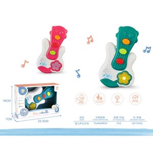 Jouet éducatif très vendu, trompette en plastique en forme de guitare avec lumière et son pour l'apprentissage précoce et l'exploration musicale - Product Image 5