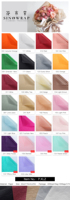 SINOWRAP NOUVELLE ARRIVÉE NOUVELLES couleurs emballage en papier de soie coloré pour l'emballage de fleurs