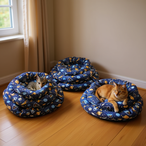 Set di Tre Letti per Animali Domestici Imbottiti in Cotone YM1266 - Product Image 3