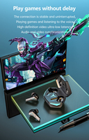 Écouteurs intra-auriculaires sans fil TWS BT haut de gamme à succès, longue autonomie, faible latence, pour le gaming RGB