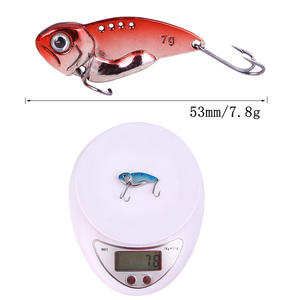 Ytqhxy Vibra <b>Lure</b> 79mm Bass <b>Fishing</b> <b>Lure</b> Metallic Finish Bottom Bait With Chicken Claw Hook - Product Image 2