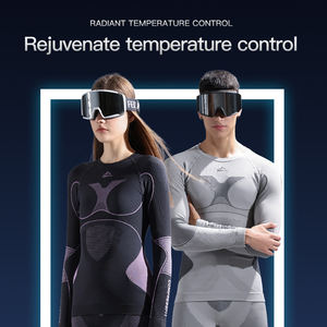 Set Yoga Lengan Panjang Tanpa Jahitan untuk Wanita, Pakaian Olahraga Fitness 2 Potong, Set Yoga Gym Wanita, Set Olahraga, Atasan dan Celana Yoga - Product Image 2