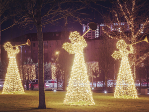 Customized Angel Shape LED Christmas <b>Light</b> Decoration Indoor Outdoor Holiday Display for Commercial Scene - Product Image 1