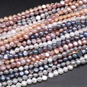 Nyata Air Tawar Alami Mutiara Baroque Manik-manik 4-12Mm Tidak Teratur AAA Mutiara Mutiara Baroque Longgar Beads untuk Perhiasan Membuat