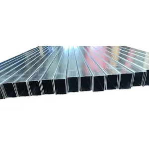 Tuyaux carrés rectangulaires galvanisés de 2 pouces 3x3/tube en acier galvanisé/1mm 1.8mm d'épaisseur Tube carré galvanisé à chaud