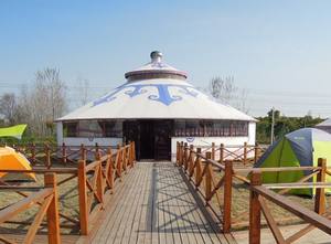 Yourte mongole de luxe moderne, yourte mongole en fer forgé pour jardin - Product Image 3