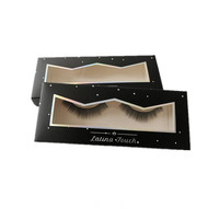 Kit de boîtes en carton découpées sur mesure avec fenêtre colorée, logo personnalisé, pour emballage de rouge à lèvres, de faux cils et de produits de beauté, idéal pour les coffrets cadeaux de maquillage