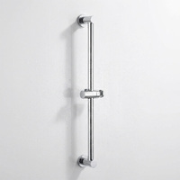 Barre de douche coulissante en acier inoxydable 201 avec glissière ABS chromée, réglable, prix usine, vente en gros