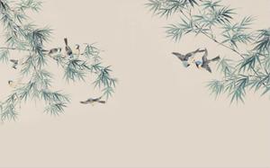 Nouveau papier peint <span class=keywords><strong>2022</strong></span>, motif floral et d'oiseaux chinois, papier peint pour chambre d'enfant - Product Image 3